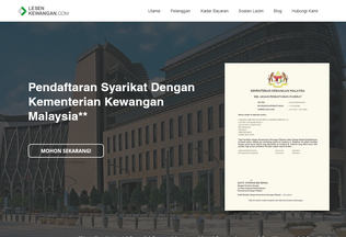 Website 
	lesenkewangan.com desktop preview