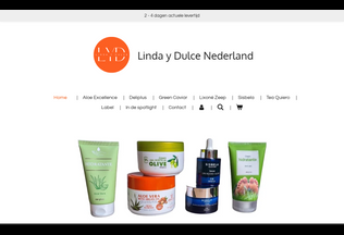 Website 
	lindaydulce.nl desktop preview