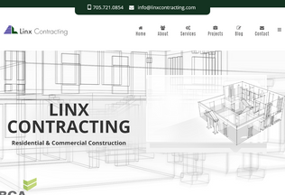 Website 
	linxcontracting.com desktop preview