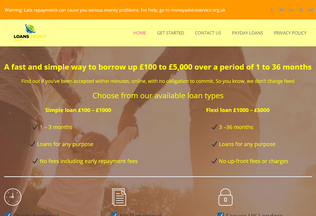 Website loansprofit.co.uk desktop preview