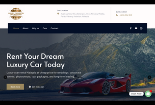 Website 
	luxurycarrental.com.my desktop preview