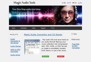 Website 
	magicaudiotools.com desktop preview