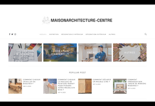 Website 
	maisonarchitecture-centre.fr desktop preview