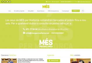 Website 
	mespermallorca.cat desktop preview