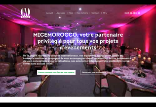 Website 
	micemorocco.com desktop preview