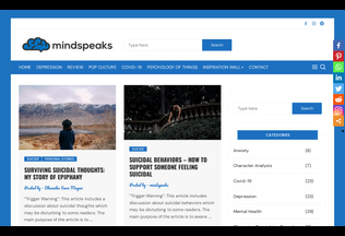 Website 
	mindspeaks.co desktop preview