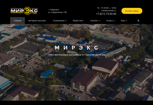 Website 
	mireks.ru desktop preview