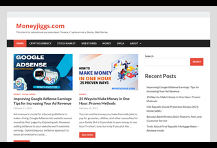 Website 
	moneyjiggs.com desktop preview