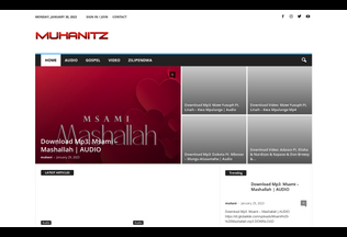 Website muhanitz.com desktop preview