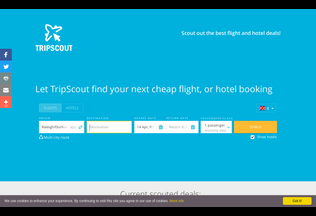 Website 
	my.tripscout.org desktop preview