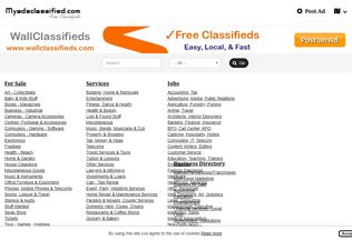 Website 
	myadsclassified.com desktop preview