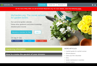 Website 
	mygarden.org desktop preview