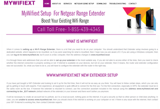 Website mywifiextnet.net desktop preview