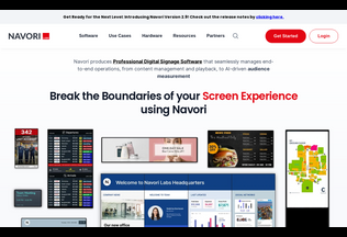 Website 
	navori.com desktop preview