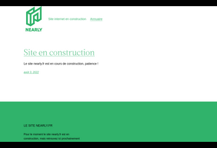 Website 
	nearly.fr desktop preview