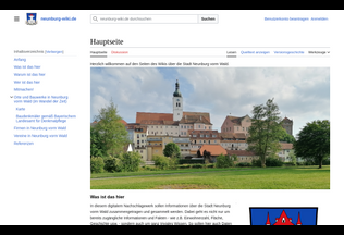 Website 
	neunburg-wiki.de desktop preview