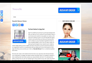 Website 
	nouvelleskincare.net desktop preview