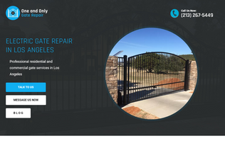 Website 
	oneandonlygaterepair.com desktop preview