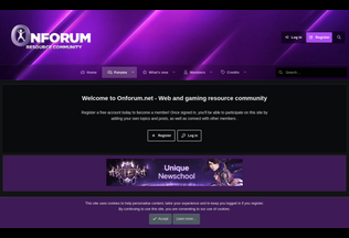 Website 
	onforum.net desktop preview