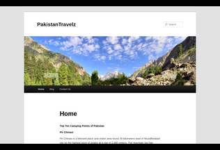 Website 
	pakistantravelz.com desktop preview