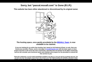 Website 
	pascal.msxall.com desktop preview