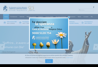 Website piafondazionepanico.it desktop preview