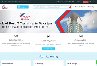 Website 
	pnytrainings.com desktop preview