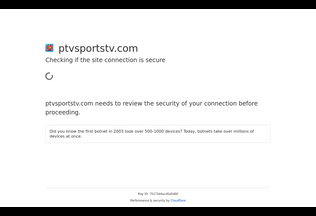 Website ptvsportstv.com desktop preview