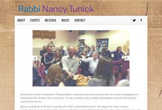 Website 
	rabbinancytunick.com desktop preview