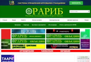 Website 
	rarib.ru desktop preview