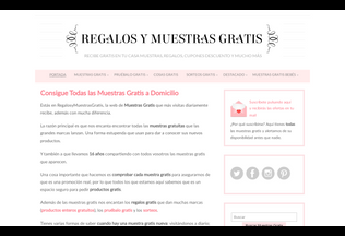 Website 
	regalosymuestrasgratis.com desktop preview