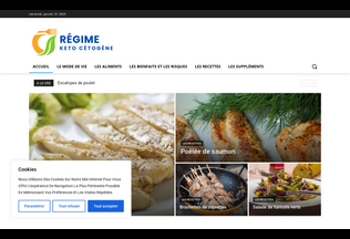 Website regime-keto-cetogene.fr desktop preview