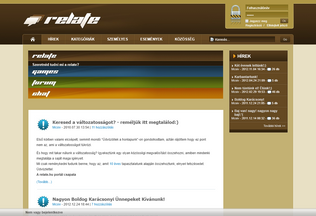 Website 
	relate.hu desktop preview