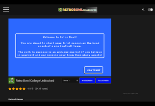 Website 
	retrobowlcollege.pro desktop preview