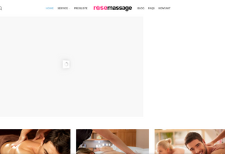 Website 
	rosemassage.de desktop preview