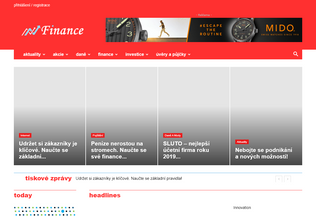 Website s-finance.cz desktop preview