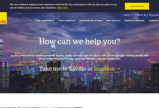 Website 
	savills.com desktop preview