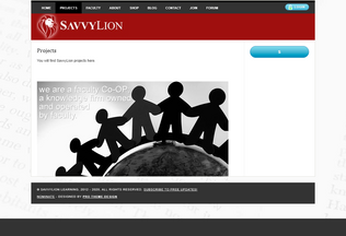 Website 
	savvylion.com desktop preview