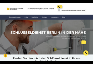 Website 
	schluesseldienst-berlin-24.de desktop preview