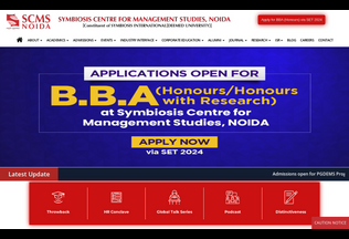 Website 
	scmsnoida.ac.in desktop preview