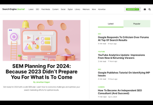 Website 
	searchenginejournal.com desktop preview