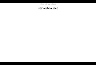 Website serverbox.net desktop preview