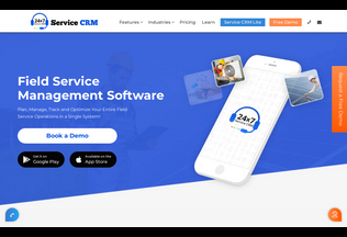 Website servicecrm.co.in desktop preview