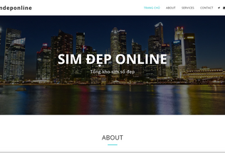 Website simdeponline.site123.me desktop preview
