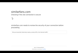 Website 
	similarfans.com desktop preview