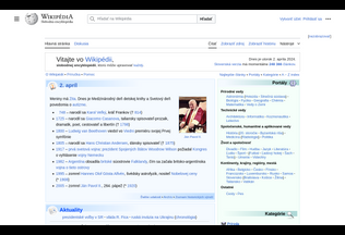 Website 
	sk.wikipedia.org desktop preview