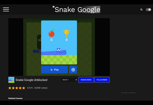 Website 
	snake-game.me desktop preview