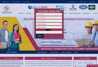 Website 
	sofcontraining.com desktop preview