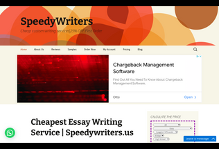 Website 
	speedywriters.us desktop preview