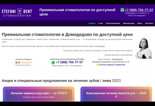 Website stefanident.ru desktop preview